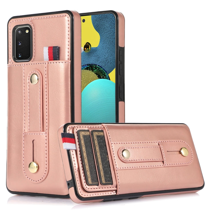 Wristband Kickstand Wallet Leather Phone Case, For Samsung Galaxy S21+ 5G, For Samsung Galaxy S21 Ultra 5G, For Samsung Galaxy S20, For Samsung Galaxy S20+