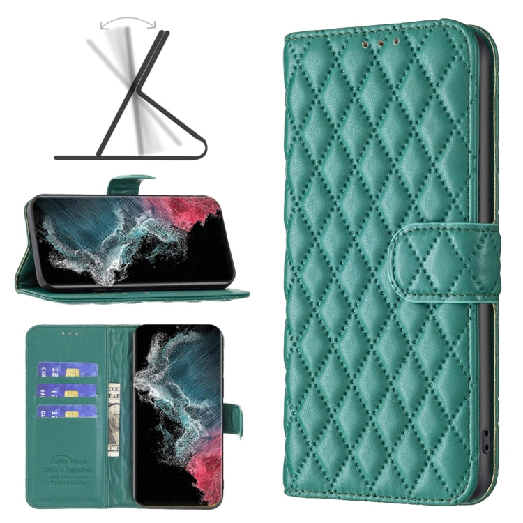 Diamond Lattice Wallet Leather Flip Phone Case, For Samsung Galaxy S22 5G, For Samsung Galaxy S22 Ultra 5G, For Samsung Galaxy S22 Plus 5G, For Samsung Galaxy S21 5G