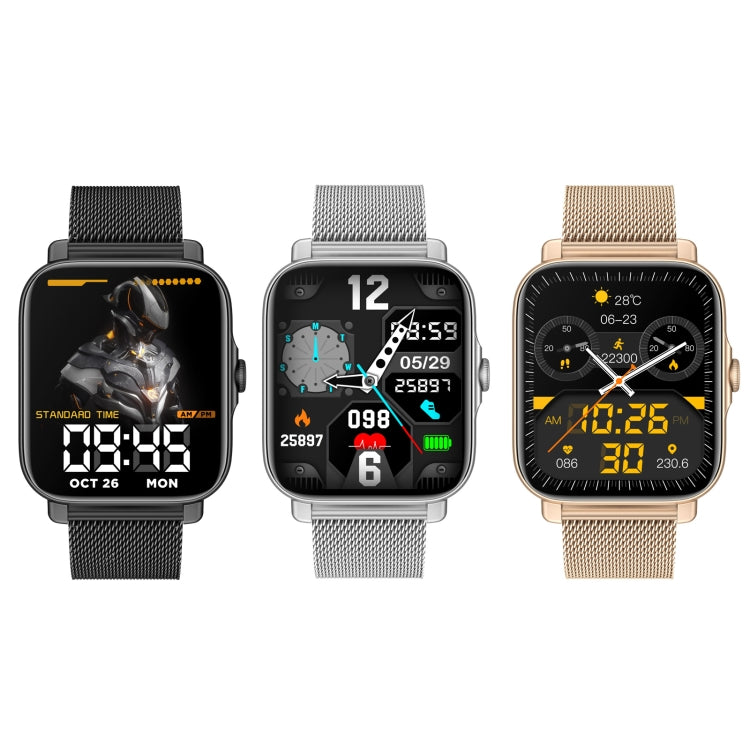 G30 1.69 inch TFT Screen Smart Watch, Steel Bnad IP67 Waterproof Support Bluetooth Call / Multiple Sports Modes, Steel Bnad