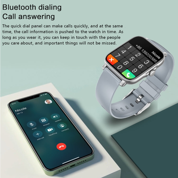 G30 1.69 inch TFT Screen Smart Watch, Steel Bnad IP67 Waterproof Support Bluetooth Call / Multiple Sports Modes, Steel Bnad