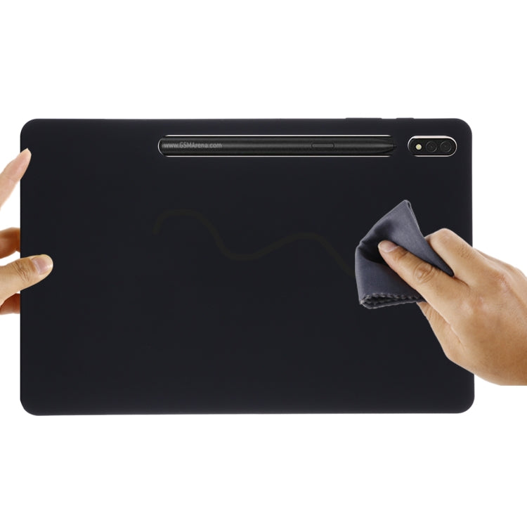 Pure Color Liquid Silicone Shockproof Full Coverage Tablet Case, For Samsung Galaxy Tab S8+/Tab S7+/Tab S7 FE