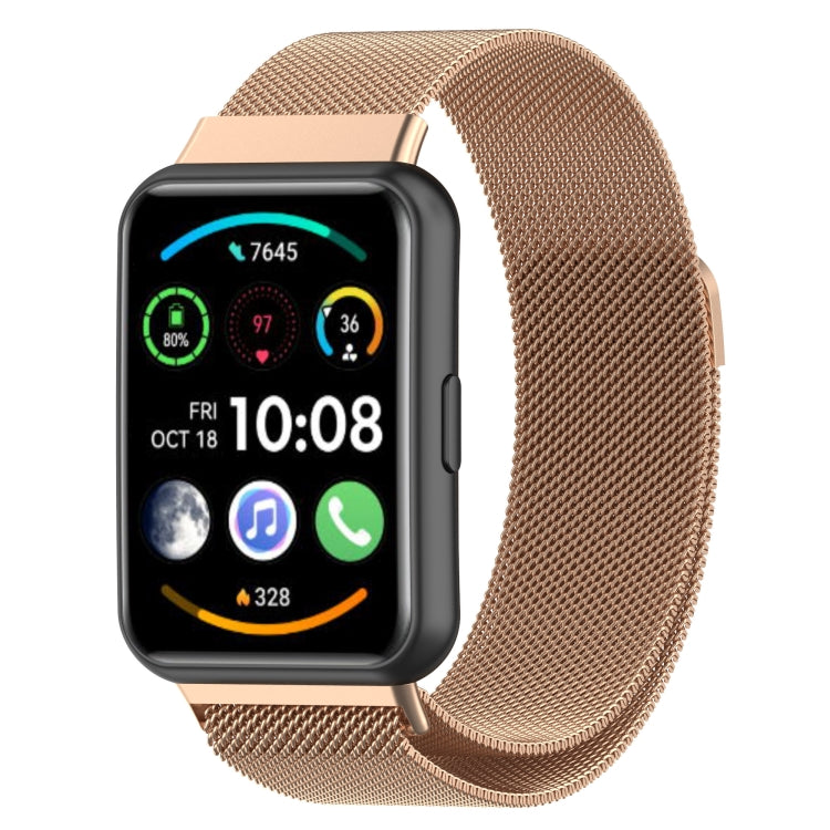 For Huawei Watch Fit 2 Milan Magnetic Stainless Steel Watch Band