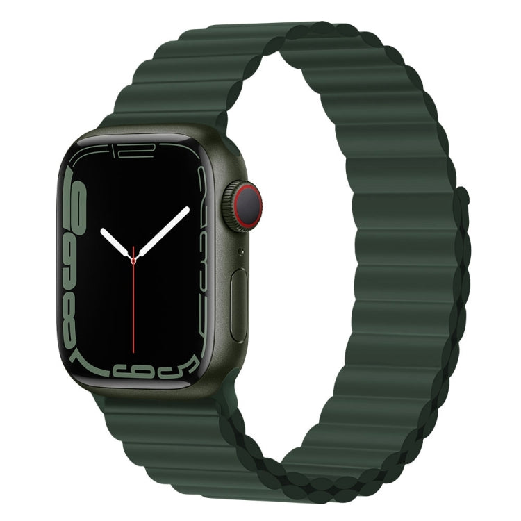 Silicone Magnet Watch Band For Apple Watch Series, 7 41mm / 6&SE&5&4 40mm / 3&2&1 38mm