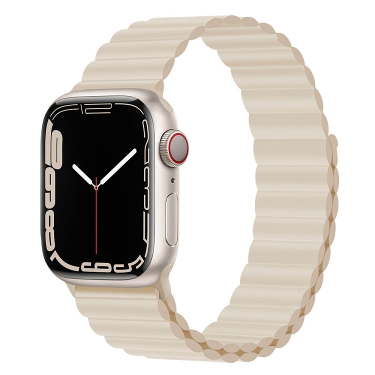 Silicone Magnet Watch Band For Apple Watch Series, 7 41mm / 6&SE&5&4 40mm / 3&2&1 38mm
