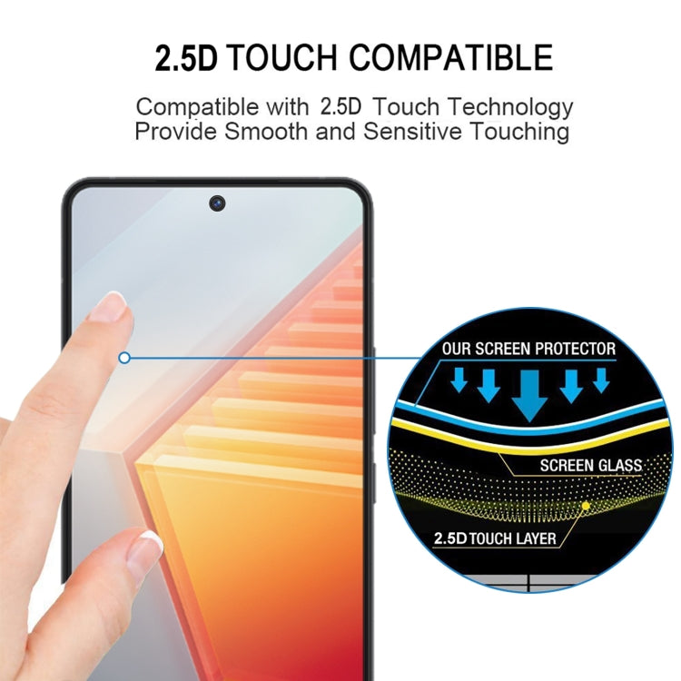 Full Glue Full Screen Tempered Glass Film, For vivo iQOO 10