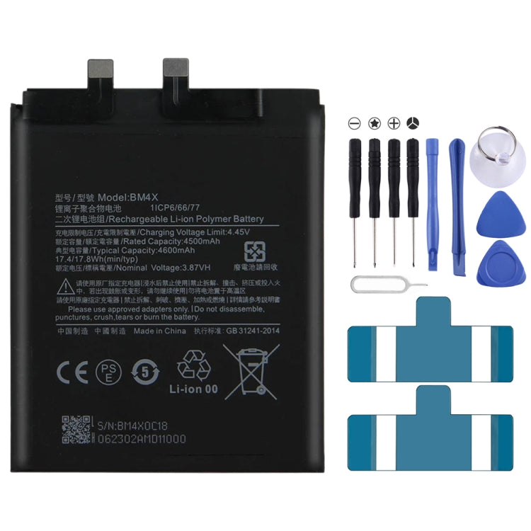 BN53 4820 mAh Li-Polymer Battery Replacement For Xiaomi Redmi Note 9 Pro 5G, BM37, BN51, BM52, BM4M, BM4Q, BN56, BM55, BN53, BN62, BM54, BM4X, BM4Y, BM57, BN59, BP42, 38, BP44, BM5A, BP47, BN66, BM58, BP43, BN57, BS01FA