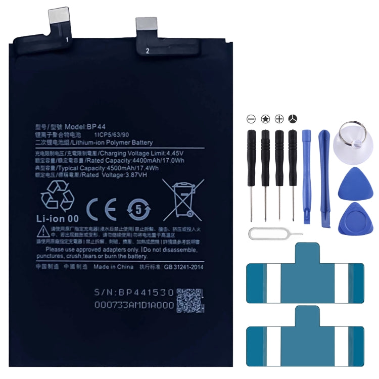 BN53 4820 mAh Li-Polymer Battery Replacement For Xiaomi Redmi Note 9 Pro 5G, BM37, BN51, BM52, BM4M, BM4Q, BN56, BM55, BN53, BN62, BM54, BM4X, BM4Y, BM57, BN59, BP42, 38, BP44, BM5A, BP47, BN66, BM58, BP43, BN57, BS01FA