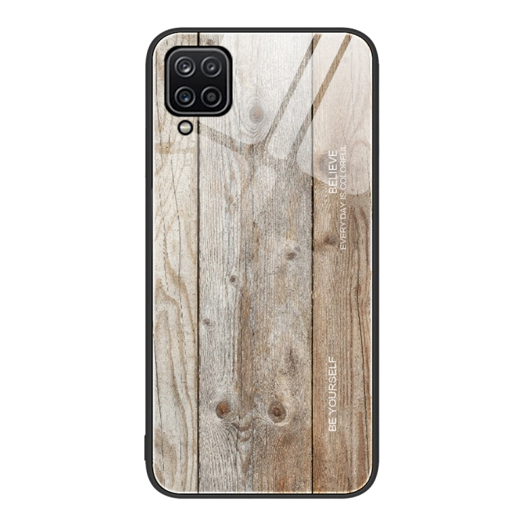 Wood Grain Glass Protective Phone Case, For Samsung Galaxy A12 5G, For Samsung Galaxy A52, For Samsung Galaxy A53, For Samsung Galaxy M32