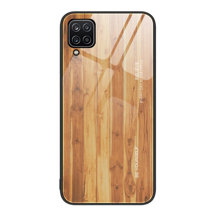 Wood Grain Glass Protective Phone Case, For Samsung Galaxy A12 5G, For Samsung Galaxy A52, For Samsung Galaxy A53, For Samsung Galaxy M32