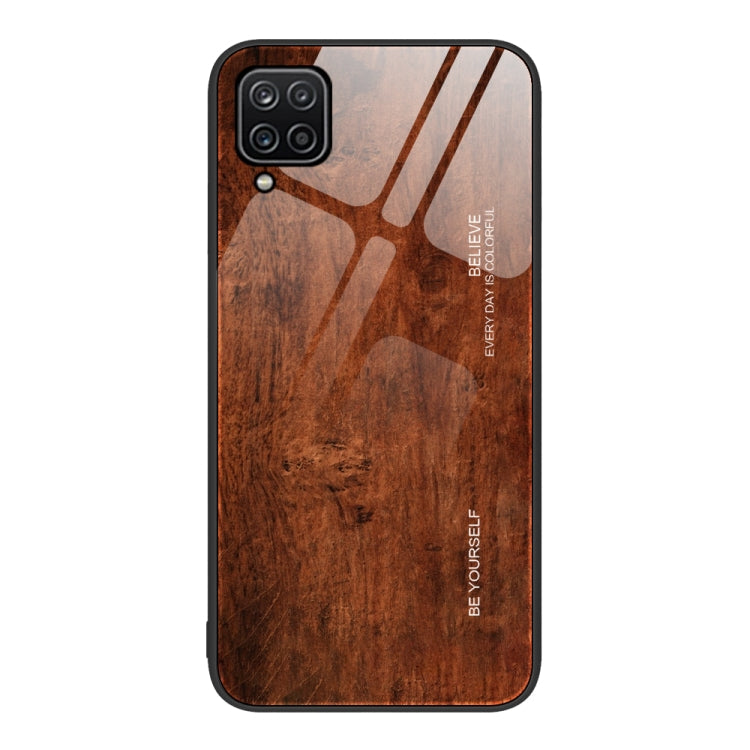 Wood Grain Glass Protective Phone Case, For Samsung Galaxy A12 5G, For Samsung Galaxy A52, For Samsung Galaxy A53, For Samsung Galaxy M32
