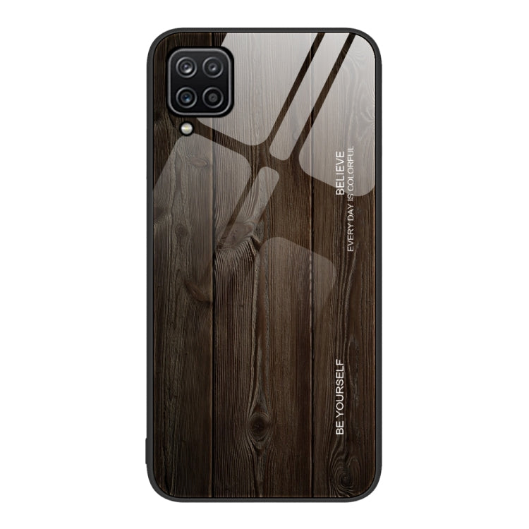 Wood Grain Glass Protective Phone Case, For Samsung Galaxy A12 5G, For Samsung Galaxy A52, For Samsung Galaxy A53, For Samsung Galaxy M32