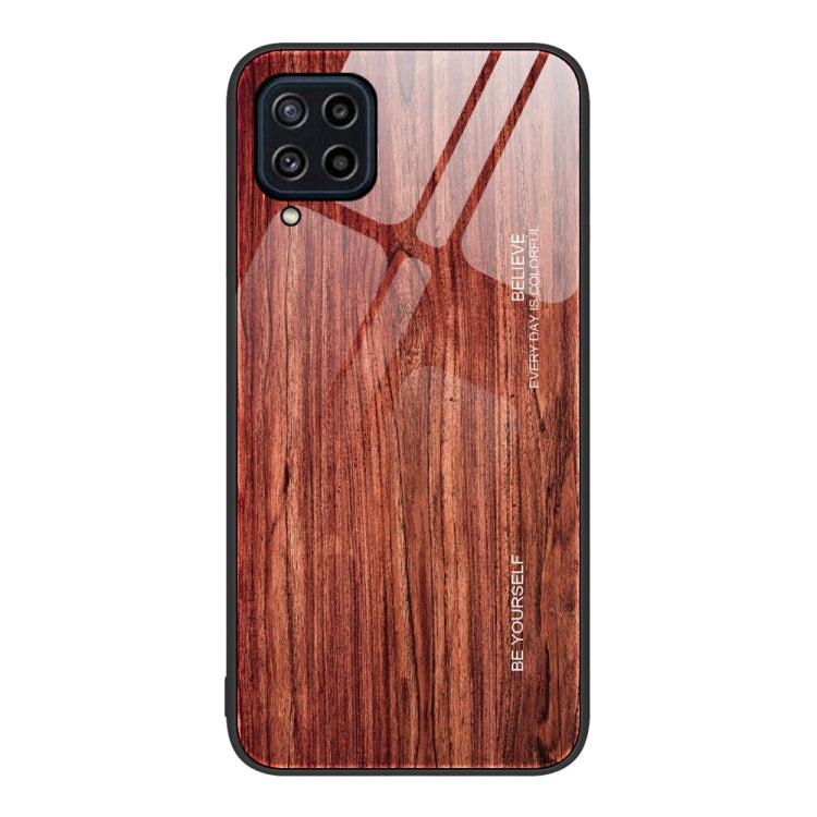 Wood Grain Glass Protective Phone Case, For Samsung Galaxy A12 5G, For Samsung Galaxy A52, For Samsung Galaxy A53, For Samsung Galaxy M32