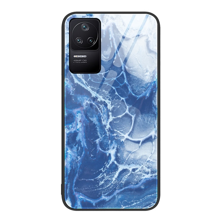 Marble Pattern Glass Protective Phone Case, For Xiaomi Redmi 10C, For Xiaomi Redmi Note 11T Pro, For Xiaomi Redmi K40s