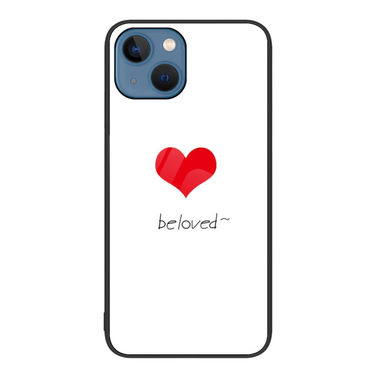 Colorful Painted Glass Phone Case, For iPhone 13