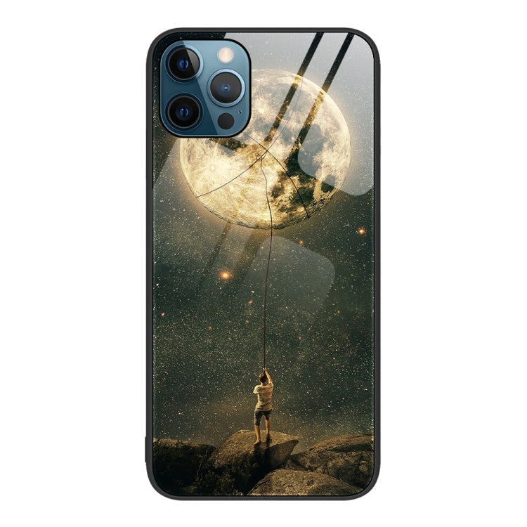 Colorful Painted Glass Phone Case, For iPhone 12 Pro Max