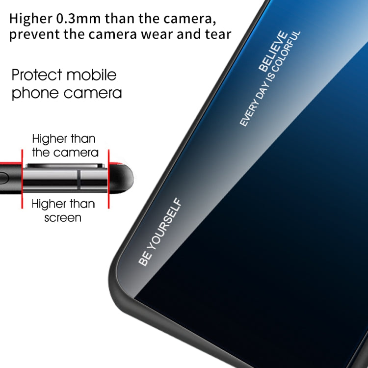 Gradient Color Glass Case, For Samsung Galaxy S22+ 5G