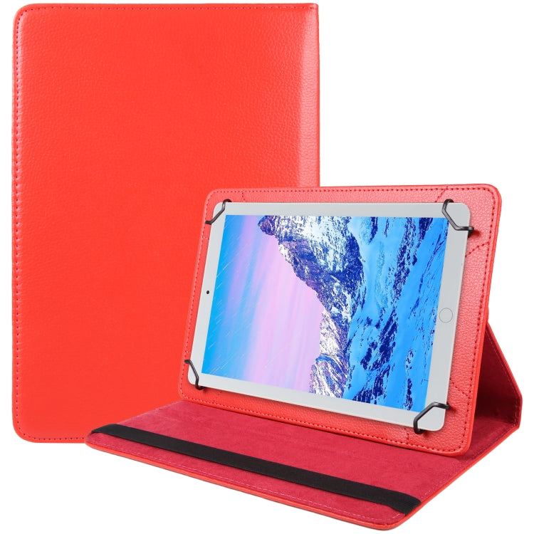 360 Degree Rotation Litchi Texture Flip Leather Tablet Case, For 10 inch Tablet