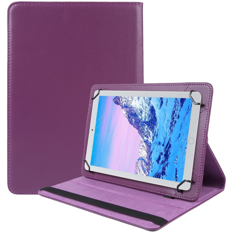 360 Degree Rotation Litchi Texture Flip Leather Tablet Case, For 10 inch Tablet