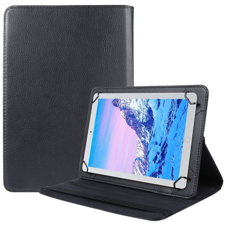 360 Degree Rotation Litchi Texture Flip Leather Tablet Case, For 10 inch Tablet