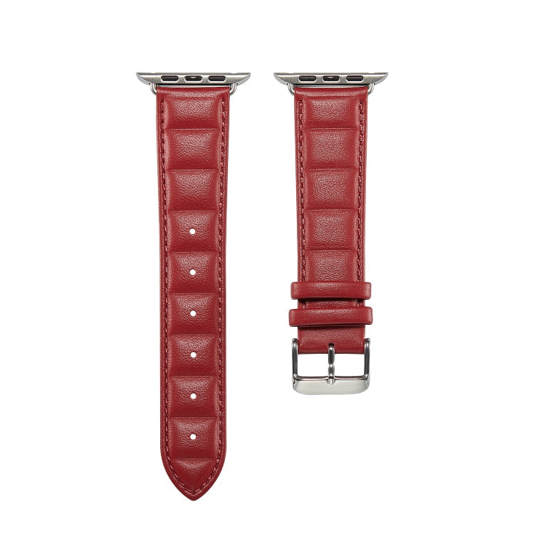 Genuine Leather Watch Band For Apple Watch Series, 7 45mm / 6&SE&5&4 44mm / 3&2&1 42mm, 7 41mm / 6&SE&5&4 40mm / 3&2&1 38mm