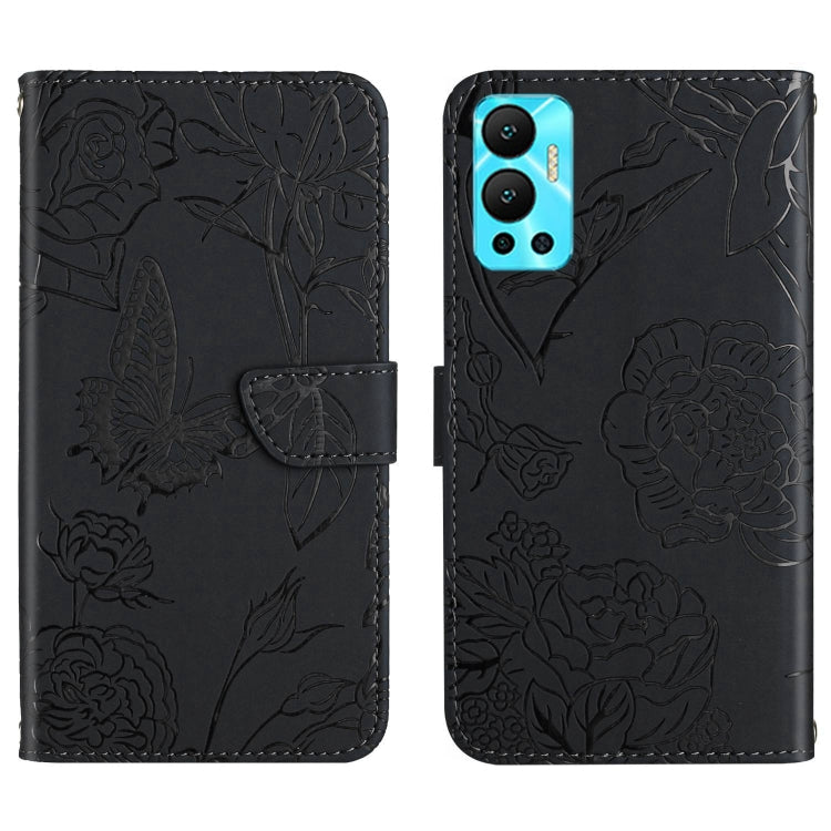 HT03 Skin Feel Butterfly Embossed Flip Leather Phone Case, For Infinix Hot 11s, For Infinix Hot 12, For Infinix Hot 12 Play, For Infinix Hot 12i