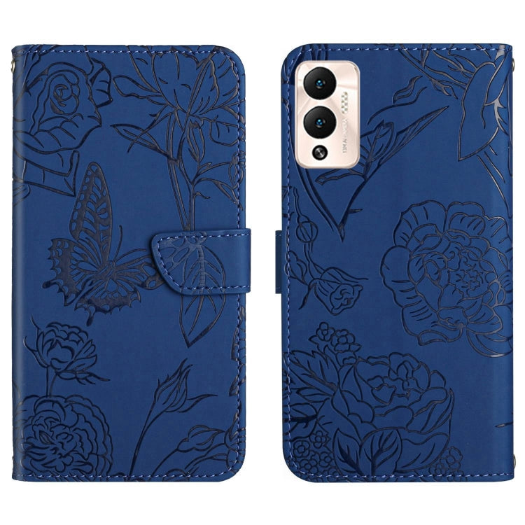 HT03 Skin Feel Butterfly Embossed Flip Leather Phone Case, For Infinix Hot 11s, For Infinix Hot 12, For Infinix Hot 12 Play, For Infinix Hot 12i