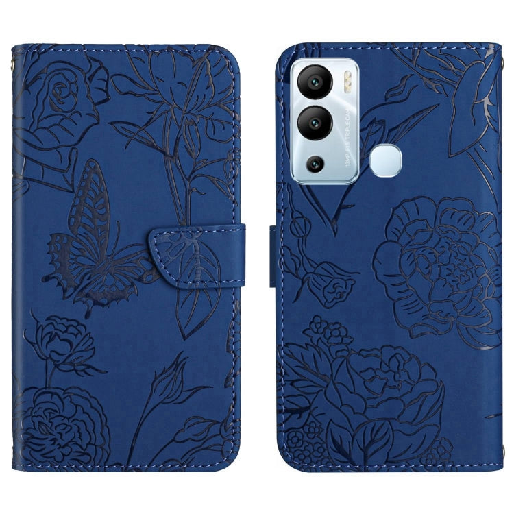 HT03 Skin Feel Butterfly Embossed Flip Leather Phone Case, For Infinix Hot 11s, For Infinix Hot 12, For Infinix Hot 12 Play, For Infinix Hot 12i