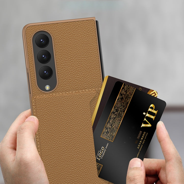 GKK Ultra-thin Leather Phone Case with Card Slots, For Samsung Galaxy Z Fold4