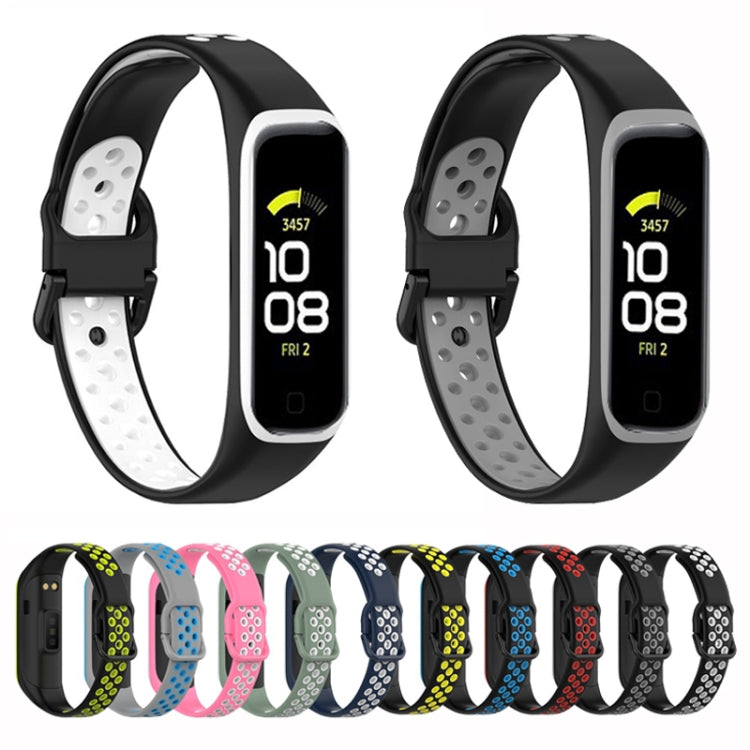 SM-R220 Two-color Silicone Watch Band, For Samsung Galaxy Fit 2
