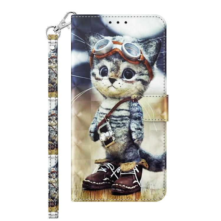 3D Painted Leather Phone Case, For OPPO A96 5G / Reno7 Z