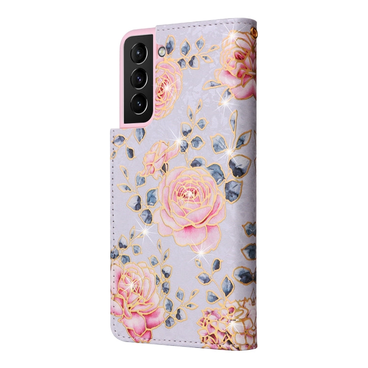 Bronzing Painting RFID Leather Case, For Samsung Galaxy S21 Plus, For Samsung Galaxy S21 FE 5G, For Samsung Galaxy S21 5G, For Samsung Galaxy S20 Ultra