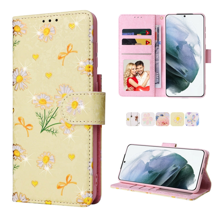 Bronzing Painting RFID Leather Case, For Samsung Galaxy S21 Plus, For Samsung Galaxy S21 FE 5G, For Samsung Galaxy S21 5G, For Samsung Galaxy S20 Ultra