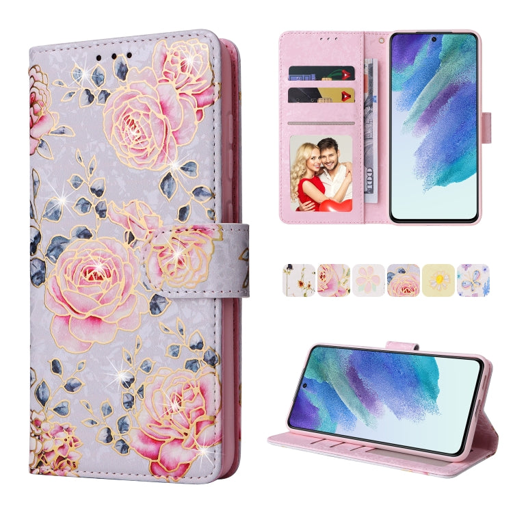Bronzing Painting RFID Leather Case, For Samsung Galaxy S21 Plus, For Samsung Galaxy S21 FE 5G, For Samsung Galaxy S21 5G, For Samsung Galaxy S20 Ultra