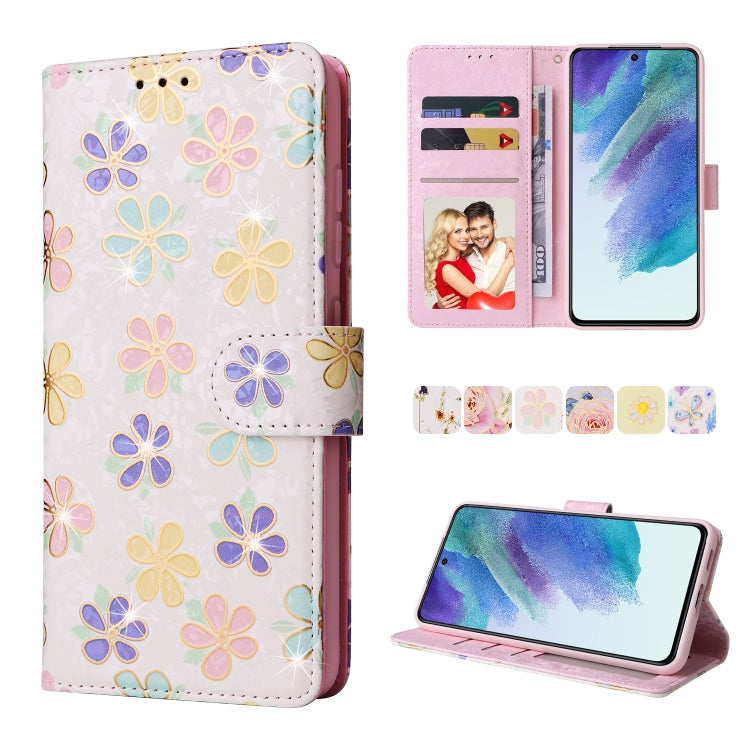 Bronzing Painting RFID Leather Case, For Samsung Galaxy S21 Plus, For Samsung Galaxy S21 FE 5G, For Samsung Galaxy S21 5G, For Samsung Galaxy S20 Ultra