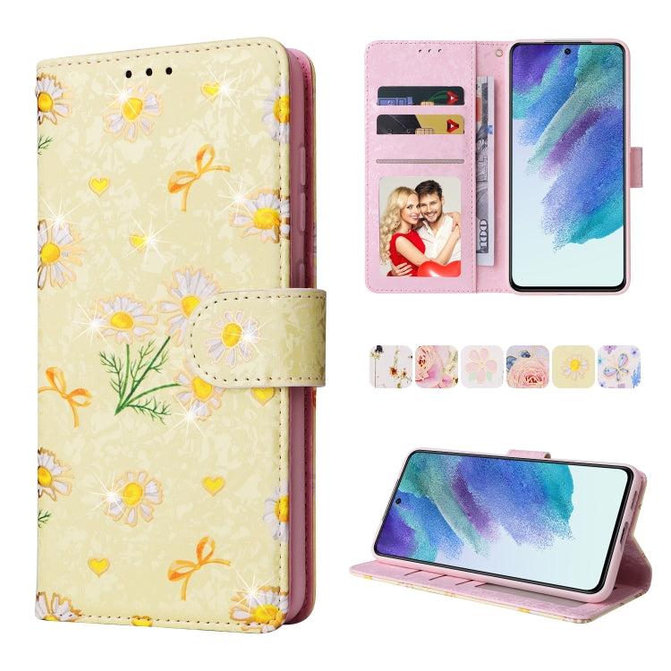 Bronzing Painting RFID Leather Case, For Samsung Galaxy S21 Plus, For Samsung Galaxy S21 FE 5G, For Samsung Galaxy S21 5G, For Samsung Galaxy S20 Ultra