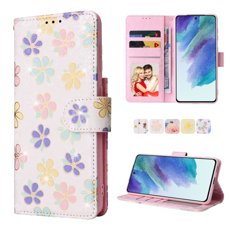 Bronzing Painting RFID Leather Case, For Samsung Galaxy S21 Plus, For Samsung Galaxy S21 FE 5G, For Samsung Galaxy S21 5G, For Samsung Galaxy S20 Ultra