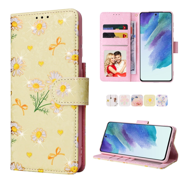 Bronzing Painting RFID Leather Case, For Samsung Galaxy S21 Plus, For Samsung Galaxy S21 FE 5G, For Samsung Galaxy S21 5G, For Samsung Galaxy S20 Ultra