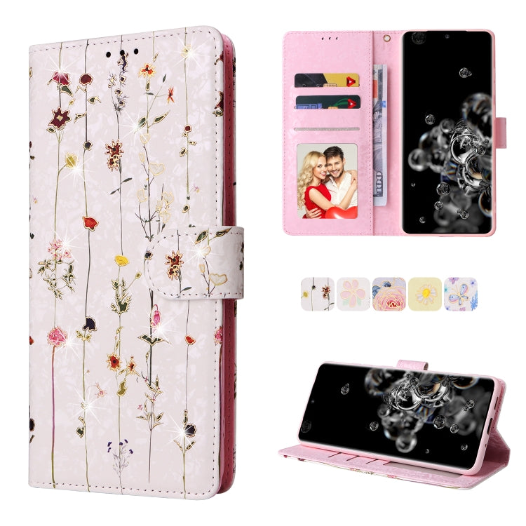 Bronzing Painting RFID Leather Case, For Samsung Galaxy S21 Plus, For Samsung Galaxy S21 FE 5G, For Samsung Galaxy S21 5G, For Samsung Galaxy S20 Ultra