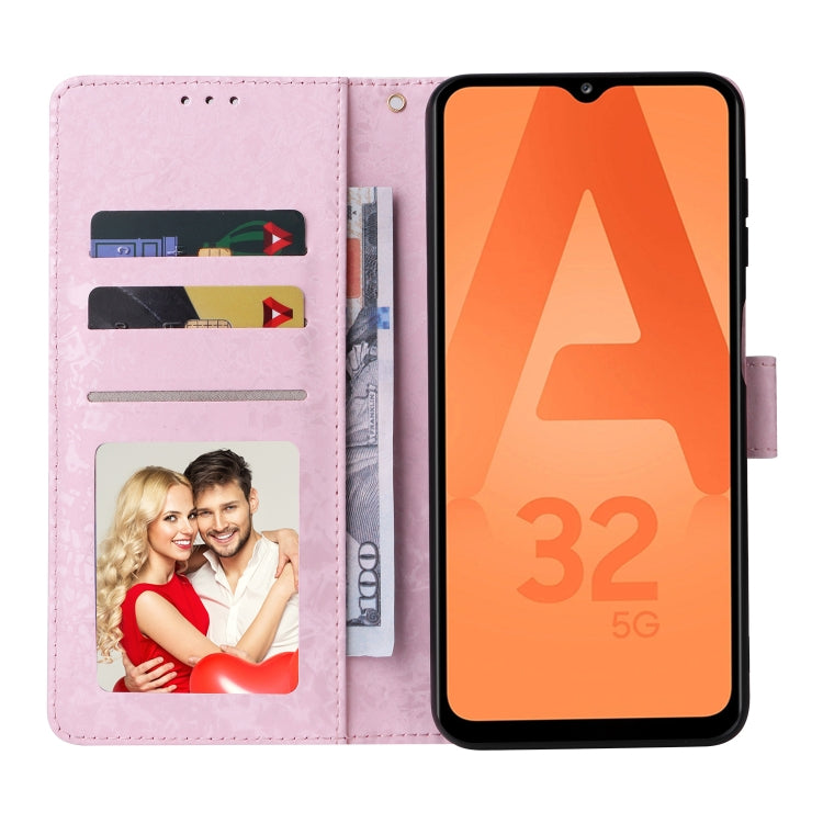 Bronzing Painting RFID Leather Case, For Samsung Galaxy A32 5G, For Samsung Galaxy A32 4G, For Samsung Galaxy A23 4G, For Samsung Galaxy A22 5G