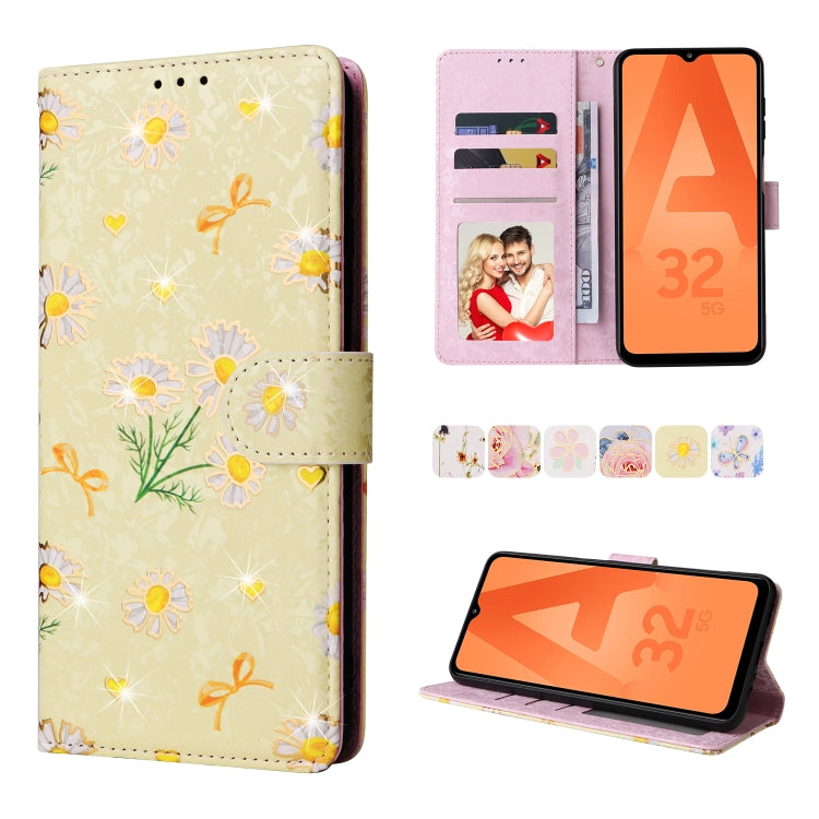 Bronzing Painting RFID Leather Case, For Samsung Galaxy A32 5G, For Samsung Galaxy A32 4G, For Samsung Galaxy A23 4G, For Samsung Galaxy A22 5G