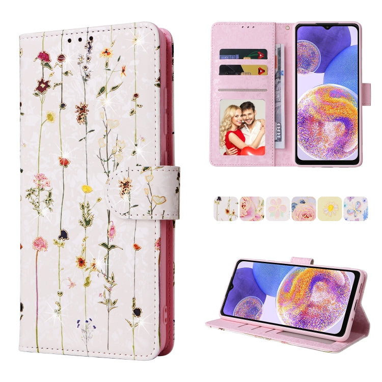 Bronzing Painting RFID Leather Case, For Samsung Galaxy A32 5G, For Samsung Galaxy A32 4G, For Samsung Galaxy A23 4G, For Samsung Galaxy A22 5G