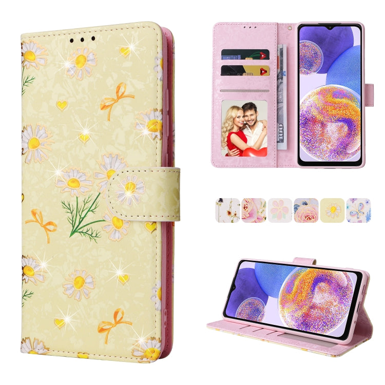 Bronzing Painting RFID Leather Case, For Samsung Galaxy A32 5G, For Samsung Galaxy A32 4G, For Samsung Galaxy A23 4G, For Samsung Galaxy A22 5G