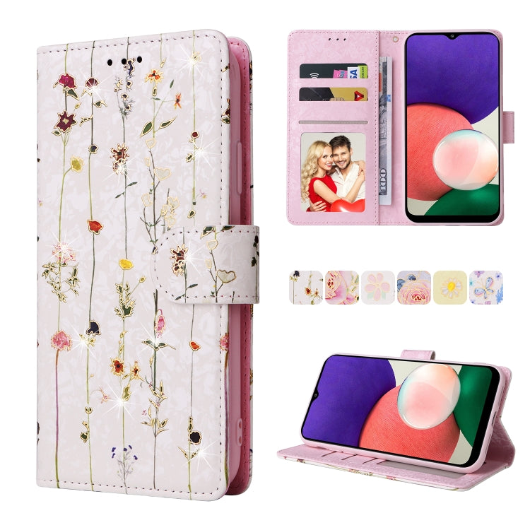 Bronzing Painting RFID Leather Case, For Samsung Galaxy A32 5G, For Samsung Galaxy A32 4G, For Samsung Galaxy A23 4G, For Samsung Galaxy A22 5G