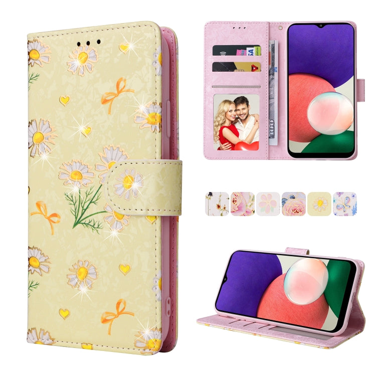 Bronzing Painting RFID Leather Case, For Samsung Galaxy A32 5G, For Samsung Galaxy A32 4G, For Samsung Galaxy A23 4G, For Samsung Galaxy A22 5G