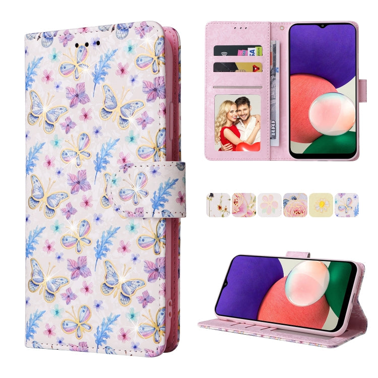 Bronzing Painting RFID Leather Case, For Samsung Galaxy A32 5G, For Samsung Galaxy A32 4G, For Samsung Galaxy A23 4G, For Samsung Galaxy A22 5G