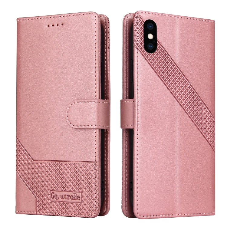 GQUTROBE Skin Feel Magnetic Leather Phone Case, For iPhone XS / X, For iPhone SE 2022 / SE 2020 / 8 / 7, For iPhone 8 Plus / 7 Plus