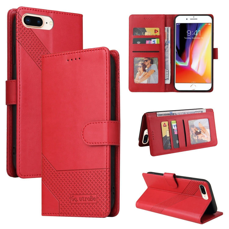 GQUTROBE Skin Feel Magnetic Leather Phone Case, For iPhone XS / X, For iPhone SE 2022 / SE 2020 / 8 / 7, For iPhone 8 Plus / 7 Plus