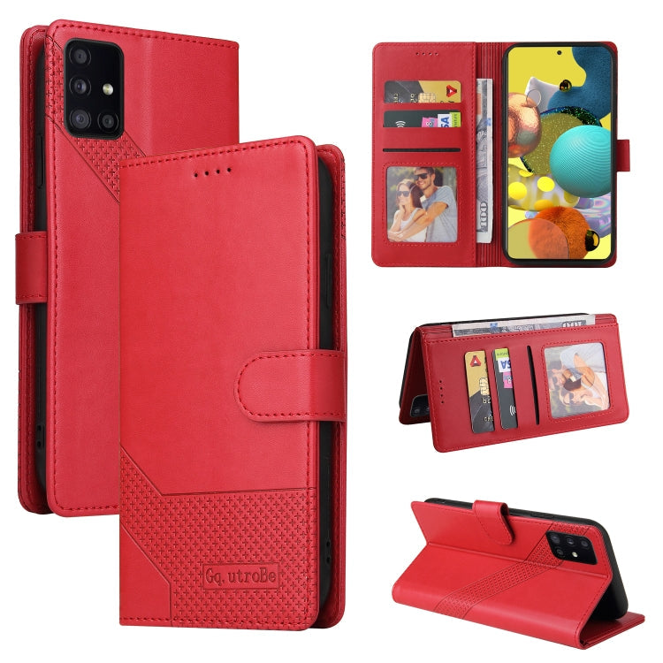 GQUTROBE Skin Feel Magnetic Leather Phone Case, For Samsung Galaxy A50, For Samsung Galaxy A51 4G, For Samsung Galaxy A51 5G, For Samsung Galaxy A52 5G / 4G