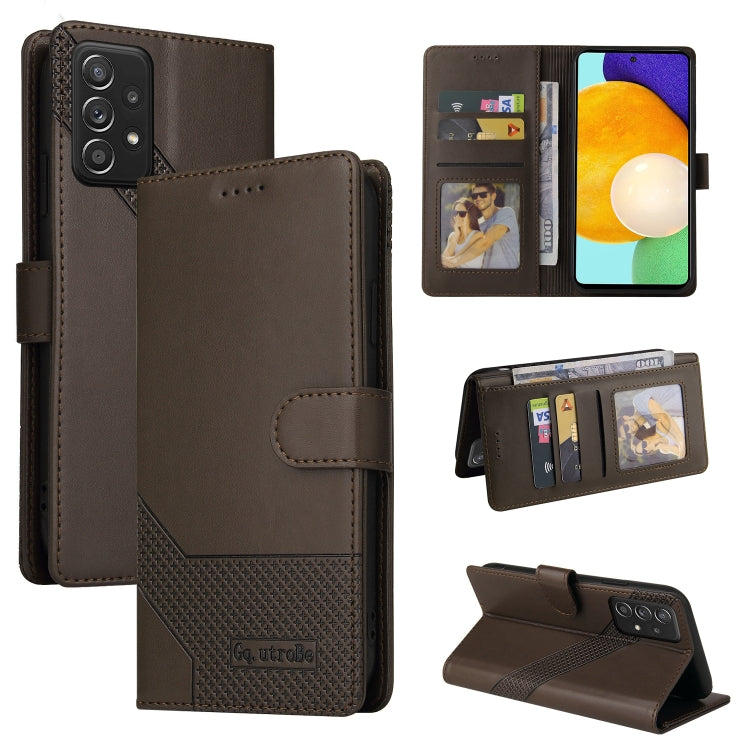 GQUTROBE Skin Feel Magnetic Leather Phone Case, For Samsung Galaxy A50, For Samsung Galaxy A51 4G, For Samsung Galaxy A51 5G, For Samsung Galaxy A52 5G / 4G