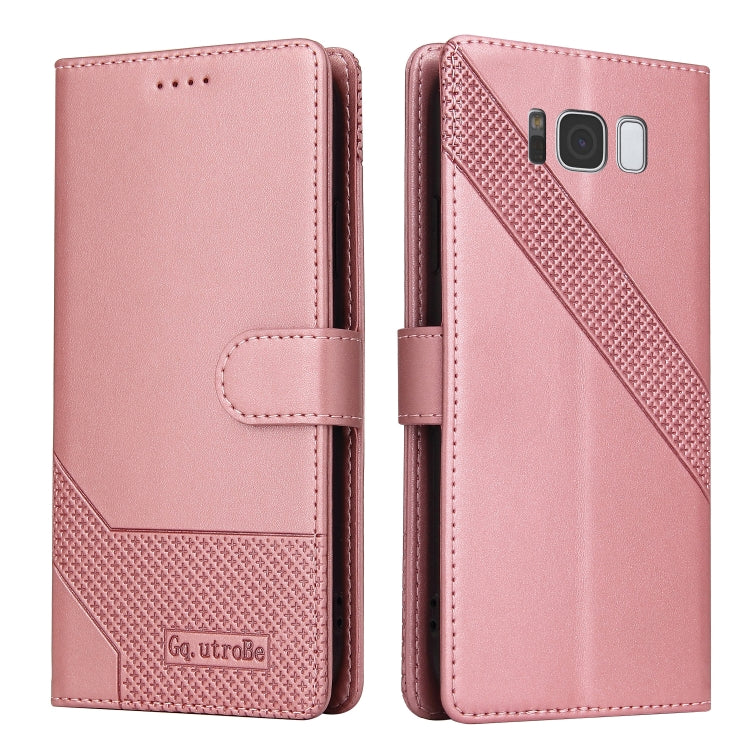 GQUTROBE Skin Feel Magnetic Leather Phone Case, For Samsung Galaxy S8+, For Samsung Galaxy S9, For Samsung Galaxy S9+, For Samsung Galaxy S10